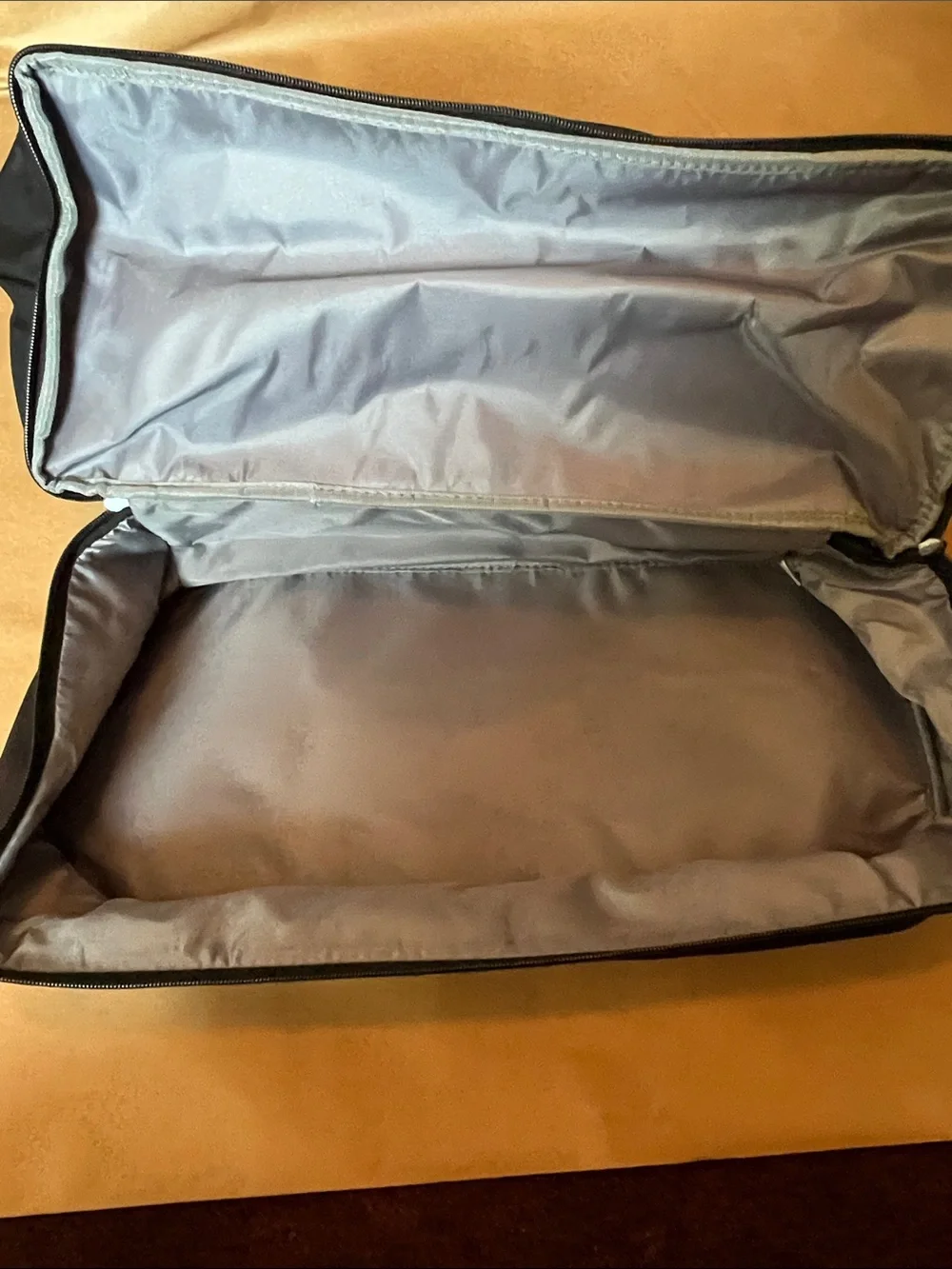 Men's Black Duffel Bag with Leather-Style Handles